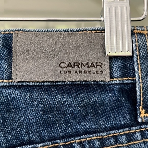 CARMAR Jeans Juliet Boyfriend Relaxed Fit High Rise Reflective Stripes Size 28 - Picture 7 of 13